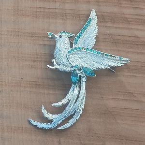 Beautiful Dodds Signed 'Bird of Paradise' brooch